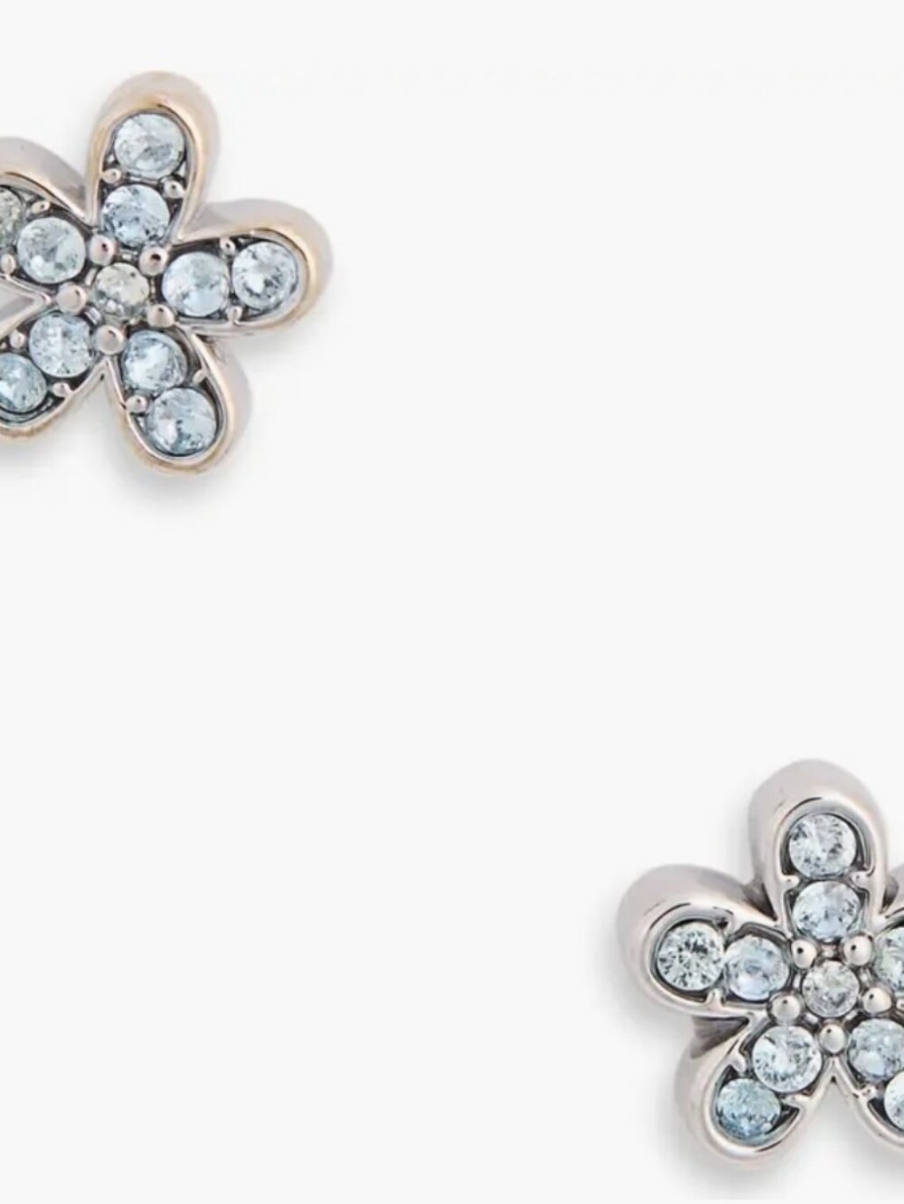 💙▪️Kate Spade ▪️pavé cubic zirconia flower stud earrings